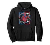 Clinical Perfusionist Anatomy Open Heart Bypass Specialist Pullover Hoodie