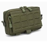 Clinical Pouch, 600D Waterproof Oxford Fabric Pouch with MOLLE System, Dual Zippers, Front Webbing and D Rings, for Outdoor Travel, Camping, Hiking, and Emergency Response Kit