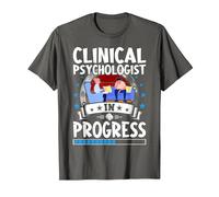Clinical Psychologist in Progress Trainee Student T-Shirt, Men, Asphalt Grey, X-Large