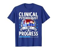 Clinical Psychologist in Progress Trainee Student T-Shirt, Men, Royal Blue, Small
