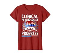 Clinical Psychologist in Progress Trainee Student T-Shirt, Women, Cranberry Red, 3X-Large