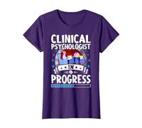 Clinical Psychologist in Progress Trainee Student T-Shirt, Women, Purple, Small