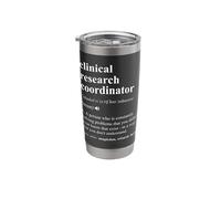 Clinical Research Coordinator Funny Dictionary Definition Stainless Steel Insulated Tumbler