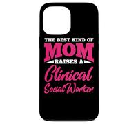 Clinical Social Worker Mom Apparel - Funny Cute Moms Design Case for iPhone 13 Pro Max