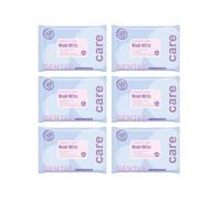 Clinicept Care Adult Wash Mitts/Gloves - Disposable Body Wipes with Soothing Aloe Vera. Premoistened Wet Wipes. Microwave Friendly. Dermatologically Tested. 48 Mitts (6 Packs)