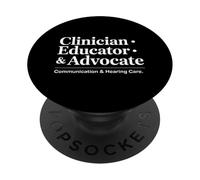 Clinician Educator Advocate Hearing Care Artwork PopSockets Adhesive PopGrip