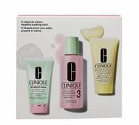 Clinique 3-Phase-system-care 3-Step-skin-care-systemAll About Clean 3 Step Skin 3 Mini Kits Liquid Facial Soap 30 ml + Clarifying Lotion 3 60 ml + Moisturizing Gel 30 ml