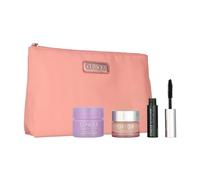 Clinique Eyes On The Fly Set Eye Cream 15ml, Cleansing Balm 15ml, Mascara 3.5ml & Bag
