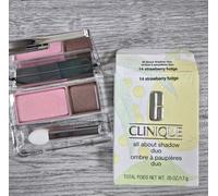Clinique All About Shadow Duo '14 Strawberry Fudge' NEW Boxed