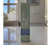 Clinique City Block Sheer Broad Spectrum 25 SPF ~ 1.4 fl oz New In Box