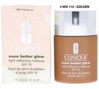 Clinique Even Better™ Glow Light Reflecting Makeup SPF 15 illuminating foundation SPF 15 shade WN 114 Golden 30 ml