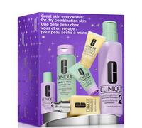 Clinique Great Skin Everywhere Set: For Dry Combination Skin (Worth £140)