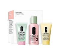 Clinique 3-Phase system care 3-Step skin care system Gift Set Liquid Facial Soap 30 ml + Clarifying Lotion 3 60 ml + Moisturizing Gel 30 ml 1 Stk.