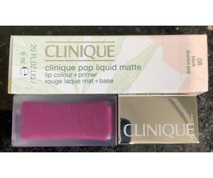 Clinique Pop Liquid Matte Lip Colour & Primer 08 BLACK LICORICE POP 6ml