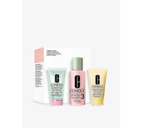 Clinique 3-Phase system care 3-Step skin care system Gift Set Liquid Facial Soap 30 ml + Clarifying Lotion 3 60 ml + Moisturizing Gel 30 ml 1 Stk.