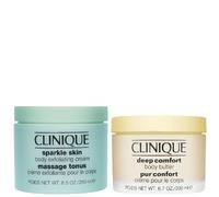 Clinique Sparkle Skin Body Exfoliating Cream & Deep Comfort Body Butter 250ml
