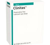 Clinitas Preservative Free Lubricant Eye Drops 30 x 0.5ml - Dry Eye Relief Drops, Contact Lens Friendly, Multi-Dose Dispenser, Soothes Burning, Grittiness & Foreign Body Sensation | SterlingSquare