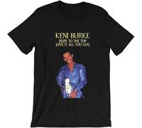 CLINSIS Keni Burke T-Shirt-Risin 'to The Top 70' Soul-Funk VNTG Raptee Black 3XL