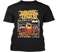CLINSIS Limited Brutal Truth American Grindcore Heavy Metal Band Music T Shirt Black XL