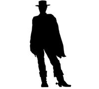 Clint Eastwood Cowwboy Wall Art, Sticker, Decal - 4 Sizes (Small)