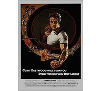 Clint Eastwood Every Which Way But Loose Poster/Print/Picture Satin Photo Paper - A1-594mm x 841mm