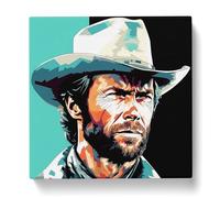 Clint Eastwood Graphic Art Canvas Wall Art Print 20x20 Inch