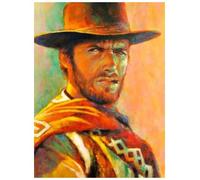 Clint Eastwood Movie Poster Puzzle 200 Pieces Paper Puzzle for Adults Children Educational Game Hf117Mw 35x25CM