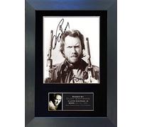 CLINT EASTWOOD Signed Autograph Mounted Photo Reproduction PRINT A4 Very Rare (297 x 210mm) #5 (Black Frame)