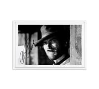 CLINT Eastwood Signed Poster Decorative Painting Canvas Wall Art Living Room Poster Bedroom Painting, Canvas Art Poster and Wall Art Picture Print Modern Family Room Decor 12 x 18 Inch (30 x 45 cm)