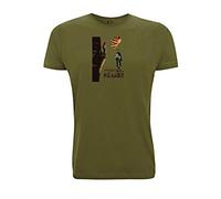 Clint Eastwood T Shirt The Man with No Name Fist Full of Dollars Good Bad Ugly Film Movie (Small, Army Green)