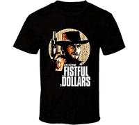 Clint Eastwood Tee Movies 80's Vintage Fistful of Dollars Mens T Shirt Size 3XL Black