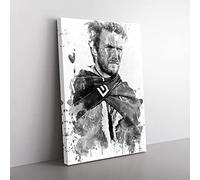 Clint Eastwood V3 Canvas Wall Art Print 30x20 Inch