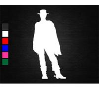 Clint Eastwood Vinyl Decal Sticker (10cm x 4.8cm, Black)