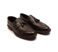 'Clinton' Suede Leather Tassel Formal Loafer Shoes Thomas Crick Light Brown 11