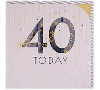 Clintons: 40th Shake 'N' Vac, 40th Milestone Birthday Greetings Card, 159x159mm, multi, 1163295