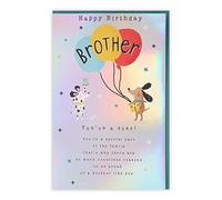 Clintons: Brother Krafty Character Birthday Card, 149x229mm 1166187 multi