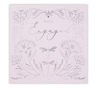 Clintons: Decorative Floral Cut Out Engagement Card, You're Engaged Card 159x159mm, multi-color, 1163408