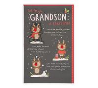 Clintons: Grandson Reindeer Storyboard Christmas Card, Multi-Colour, 155 x 235, 1181253