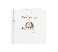 Clintons: Hedgehog Couple Anniversary Card, On Our Anniversary Card, Couple Anniversary Card 164x166mm, multi, 1139778