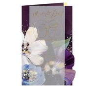 Clintons: Mum & Dad Purple Anemone Flowers 30th Anniversary Card, Parents Anniversary Card 260x174mm 1139807 multi