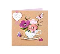 Clintons: Mum Flowers in Mug Mother's Day Card, Mothers Day Cards, Mum 159x159mm, multi-color