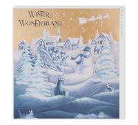 Clintons: Pull Down Sleigh Scene General Christmas Card, Multi-colour, 192 x 192, 1169594