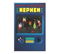 Clintons Retro Christmas Card for Nephew, Multi-Colour Cartoon Christmas Greeting Card