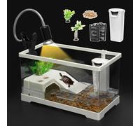 Clioran Turtle Tank Kit,Turtle Tank Kit,PC White XLarge Red Eared Slider Aquarium,Aquatic Baby Tortoise Habitat
