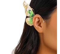 Cliory Elf Ear Cuffs Non Pierced Wraps Butterfly Ear Clip Fantasy Cosplay Earrings Fairy Ears Halloween Climber Earrings Jewelry For Women 2pcs