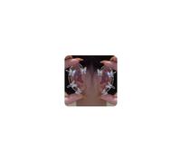 Cliory Rhinestone Butterfly Earrings and Ear Cuffs - No Piercing Climber Ear Cuff 2Pcs for Women