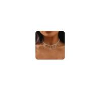 Cliory Rhinestone Choker Necklace Crystal Heart Necklaces Sparkly Silver Heart Necklace Adjustable Jewelry for Women