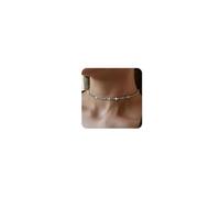 Cliory Rhinestone Choker Necklaces Tennis Necklace Silver Crystal Necklaces Sparkly Neck Chain Jewelry for Women, Alloy,Rhinestone, Rhinestone