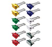 Clip 19 mm Pack of 12), Colour: assorted colours Foldback Clip