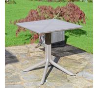 "CLIP" 70cm SQUARE PATIO TABLE in TURTLE DOVE by NARDI, ND/116